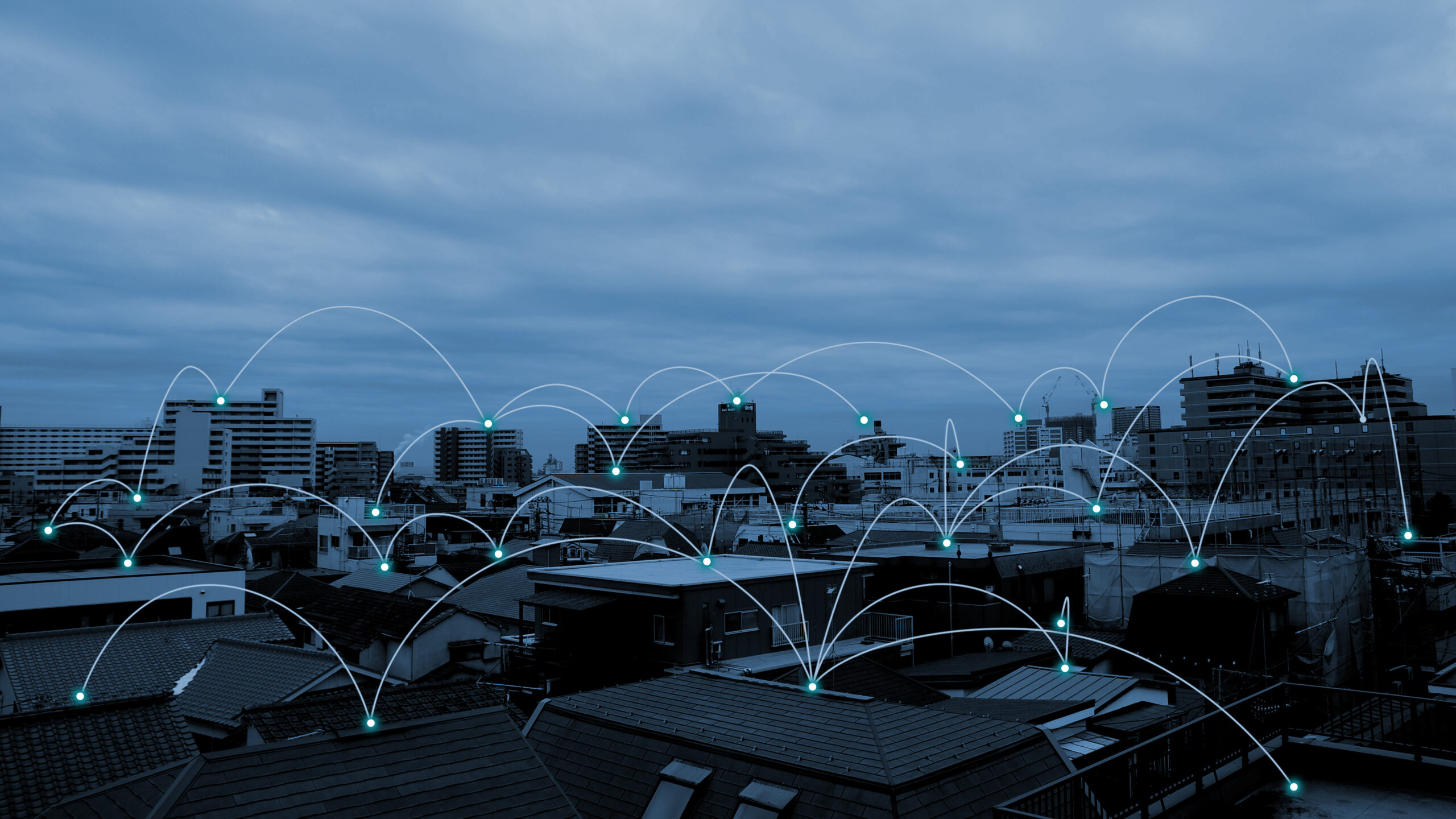 Network connection across buildings